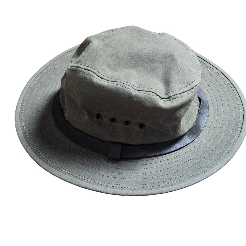 Filson Tin Cloth Packer Hat M Otter Green Water Repellent USA 60017 Gorpcore